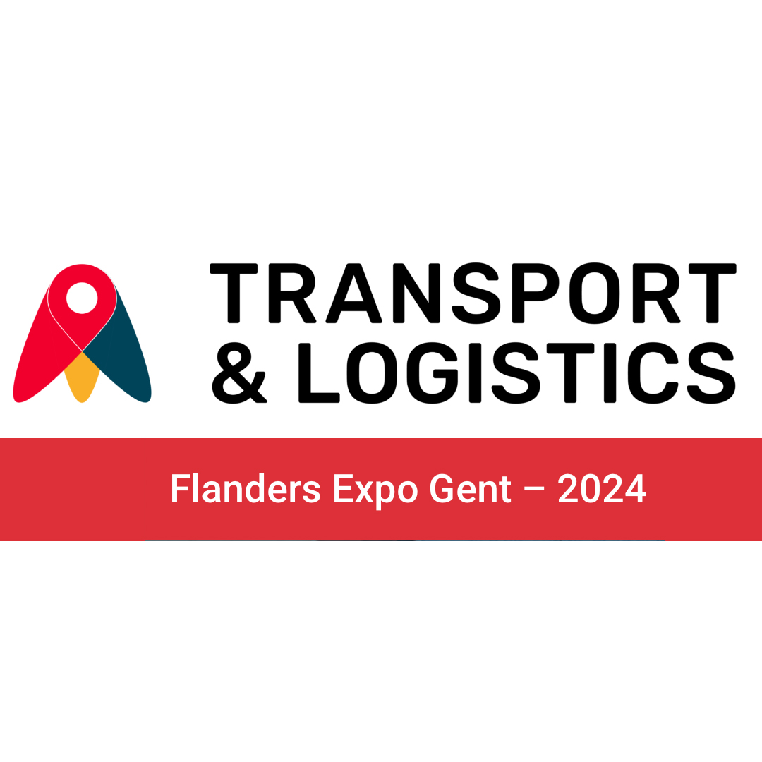 Logo du salon transport et logistics avec écrit en dessous Flanders Expo Gent 2024.